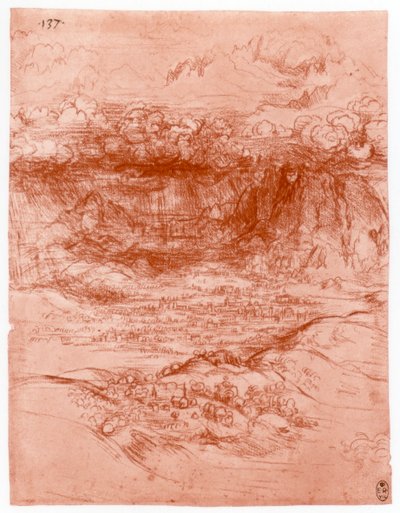 阿尔卑斯山风暴，c1503-1505 作者 达芬奇（Leonardo da Vinci）