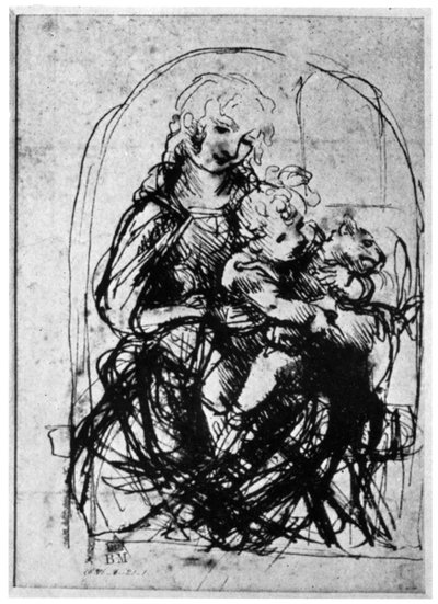 1930年15世纪为麦当娜·德尔·加托的研究。 作者 达芬奇（Leonardo da Vinci）