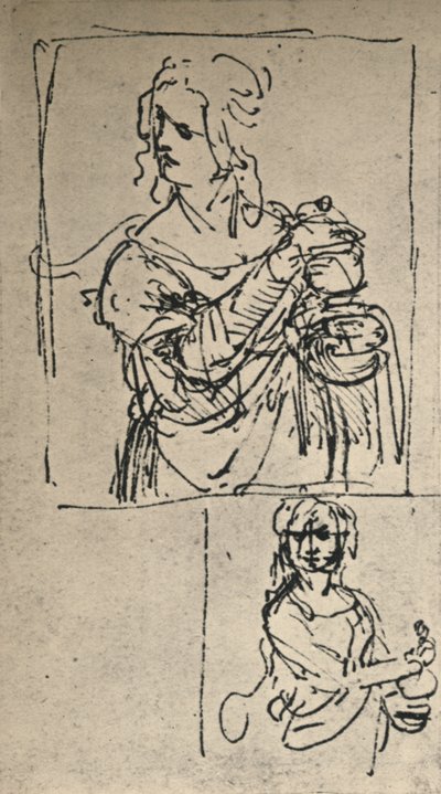 圣玛丽抹大拉的书房，1480-1482年，1945年 作者 达芬奇（Leonardo da Vinci）