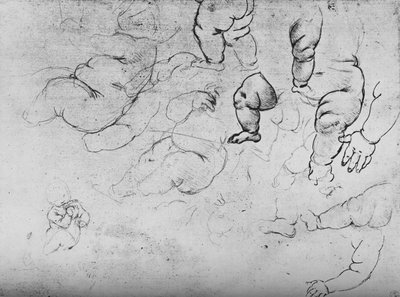 《儿童研究》，c1490，1945年 作者 达芬奇（Leonardo da Vinci）