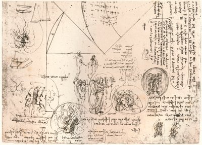 标志研究，c1472-c1519 1883 作者 达芬奇（Leonardo da Vinci）