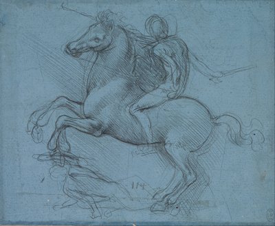 马术纪念碑研究（右图） 作者 达芬奇（Leonardo da Vinci）