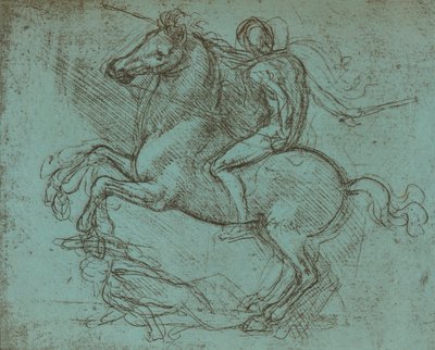 斯福尔扎纪念碑的研究，c1482-c1499 1883 作者 达芬奇（Leonardo da Vinci）
