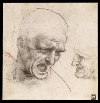 安吉利战役两个勇士头像的研究 作者 达芬奇（Leonardo da Vinci）