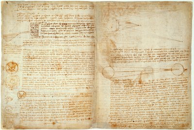 法典锤或莱斯特法典，1508-12，48-51页 作者 达芬奇（Leonardo da Vinci）