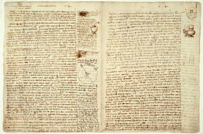 《食典锤》，第124-127页，1508-12 作者 达芬奇（Leonardo da Vinci）