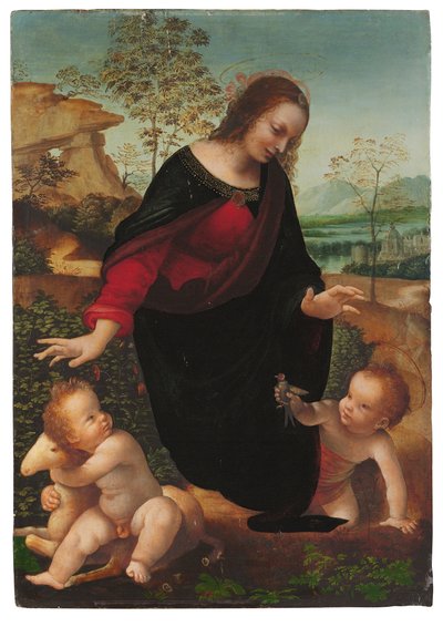 圣母子与婴儿浸信会圣约翰 作者 达芬奇（Leonardo da Vinci）