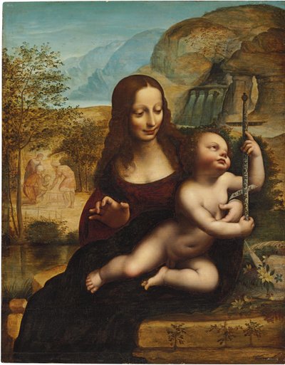 绕线者的圣母 作者 达芬奇（Leonardo da Vinci）