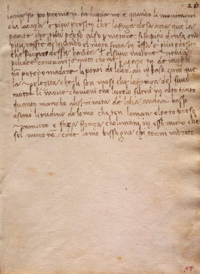 未署名的《特里沃尔齐阿努斯法典》摘录 作者 达芬奇（Leonardo da Vinci）