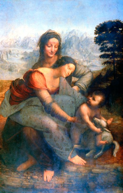 圣母子与圣安妮（1502-1516） 作者 达芬奇（Leonardo da Vinci）