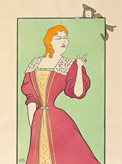 女演员 Marie-Louise Marsy (1866-1942) 在 Tartuffe 中饰演 Elmira 作者 Leonetto Cappiello