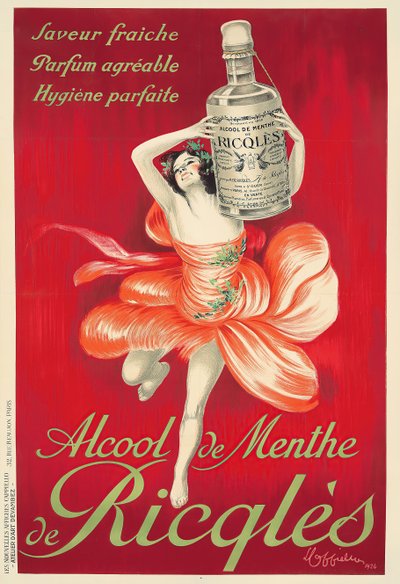 Ricqlès的薄荷酒，1924年。 作者 莱昂内托·卡皮耶洛