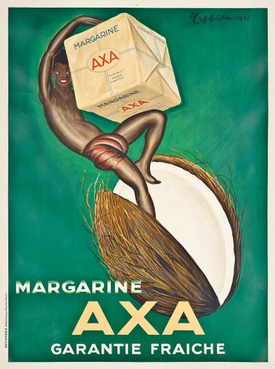 1931年Axa人造黄油的广告海报 作者 Leonetto Cappiello