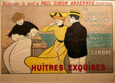 海报广告牡蛎销售，作者：Leonetto Cappiello 作者 莱昂内托·卡皮耶洛