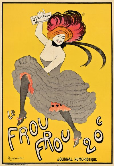 宣传法国杂志《 Le Frou Frou》的海报，1899年 作者 Leonetto Cappiello