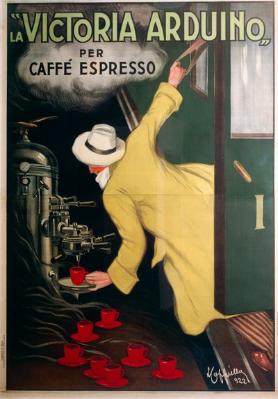 Victoria Arduino 浓缩咖啡机的广告 作者 Leonetto Cappiello