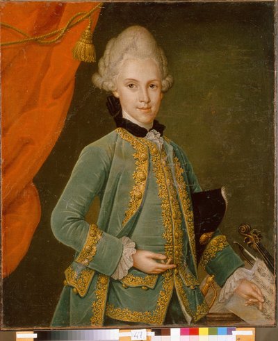 卡尔-古斯塔夫-冯-西莫林伯爵肖像（1715-1777 年）。莱昂哈德-肖尔（Leonhard Schorer，1715-1777 年）的画作，布面油画。德国艺术 作者 莱昂哈德·舍勒