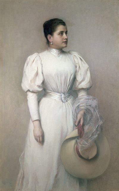 玛丽·雷纳德，歌剧演员，霍夫歌剧院和金斯基的妻子，1893年 作者 利奥波德·霍罗维兹