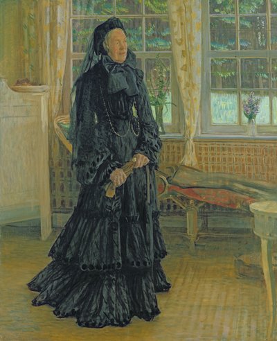 玛丽扎卡里亚斯（1828-1907）雨天，1904年 作者 利奥波德·卡尔·沃尔特·冯·卡尔克罗伊特