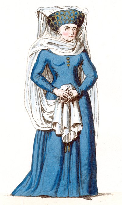 玛格丽特·德·康明斯 (Marguerite de Comminges) 杜福特领主阿尔诺二世的妻子 作者 利奥波德·马萨德（Leopold Massard）