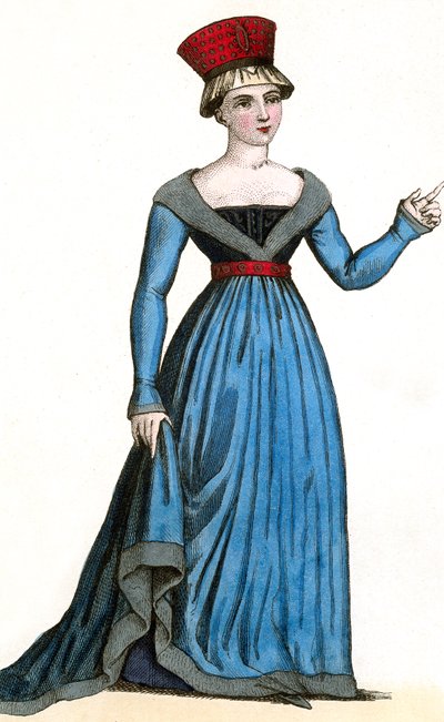 玛丽-德-法耶尔（Marie de Fayel），雷诺-德-南特伊（Renaud-de-Nanteuil）之妻，玛格丽特-德-南特伊（Marguerite-de-Nanteuil）之母，查理七世统治时期 作者 利奥波德·马萨德（Leopold Massard）