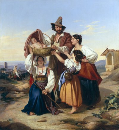 意大利牧民，1835年 作者 利奥波德·波拉克（Leopold Pollak）