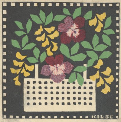 花篮，1907年。 作者 利奥波丁·科尔贝
