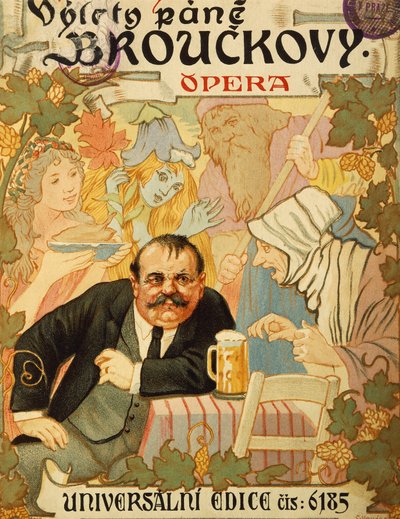 莱奥斯-雅纳切克的《布罗克先生的旅行》扉页 作者 里奥斯·贾纳切克（Leos Janacek）