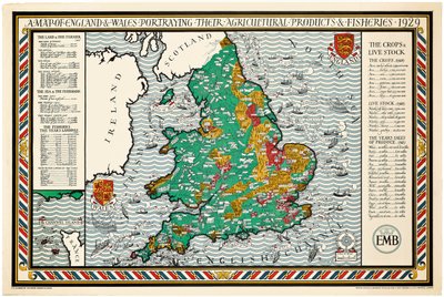 英格兰和威尔士地图 作者 莱斯利麦克唐纳吉尔