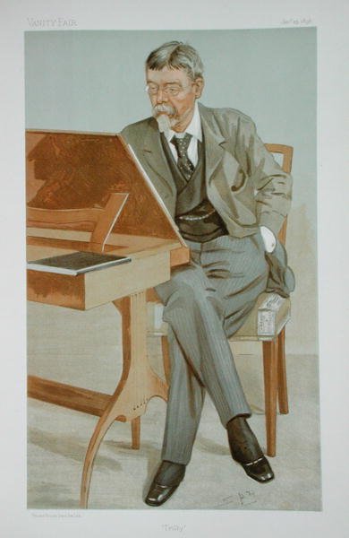 乔治-杜穆里埃（1834-96）的插图来自《今日之人》，发表于《Punch》杂志，1896年1月（彩色平印）。 作者 莱斯利·马修·沃德