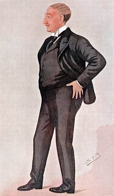 塞西尔·罗兹（Cecil Rhodes），出生于英国的南非人，金融家，政治家和帝国建设者，1891年 作者 莱斯利·马修·沃德