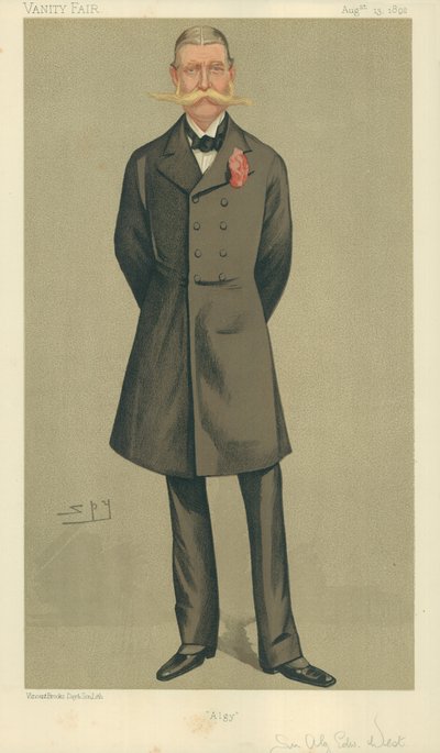 威廉康沃利斯上校西，阿尔吉，1892年8月13日，名利场卡通 作者 莱斯利·马修·沃德