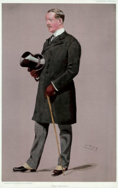 东萨塞克斯郡，布鲁克菲尔德上校，英国士兵和政治家，1898年。 作者 莱斯利·马修·沃德