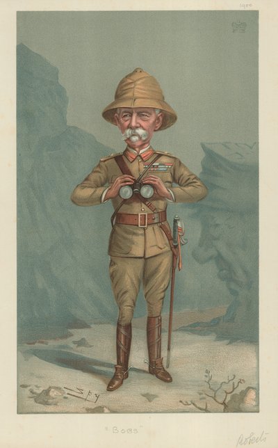 陆军元帅Lord Roberts，Bobs，1900年6月21日，名利场漫画 作者 莱斯利·马修·沃德