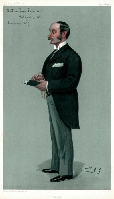 富勒姆，威廉·海斯·费舍尔，英国政客，1900年。 作者 莱斯利·马修·沃德