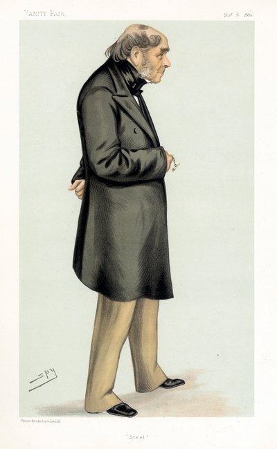 亨利·贝瑟默（Henry Bessemer），英国工程师，发明家和实业家，1880年 作者 莱斯利·马修·沃德