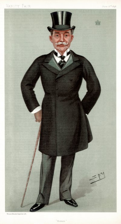 霍勒斯·法夸尔勋爵，英国金融家和政治家，1898年。 作者 莱斯利·马修·沃德