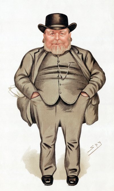 约瑟夫·阿克（Joseph Arch 1826-1919），英国农业工人，工会会员和政客，1886年 作者 莱斯利·马修·沃德