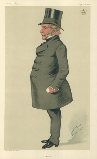 Lord Waveney，Suffolk，1881年4月2日，名利场漫画 作者 莱斯利·马修·沃德