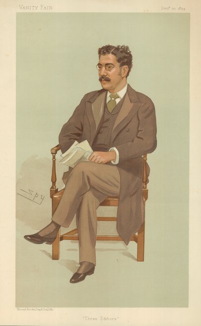 Clement King Shorter，三位编辑，1894年12月10日，“名利场”漫画 作者 莱斯利·马修·沃德