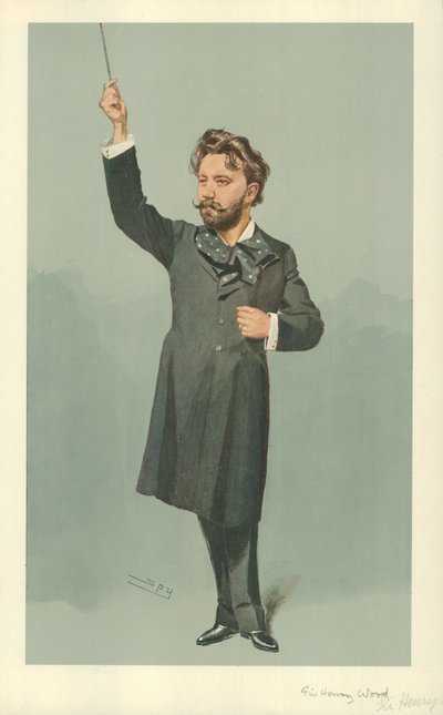 Henry J Wood先生，1907年4月17日，“名利场”漫画 作者 莱斯利·马修·沃德