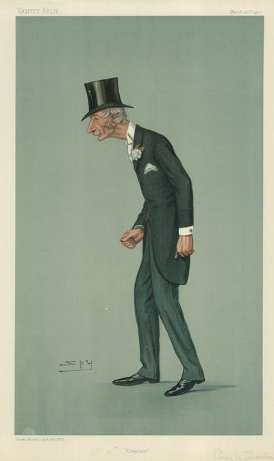 Mr Percy Melville Thornton，Clapham，1900年3月22日，“名利场”漫画 作者 莱斯利·马修·沃德