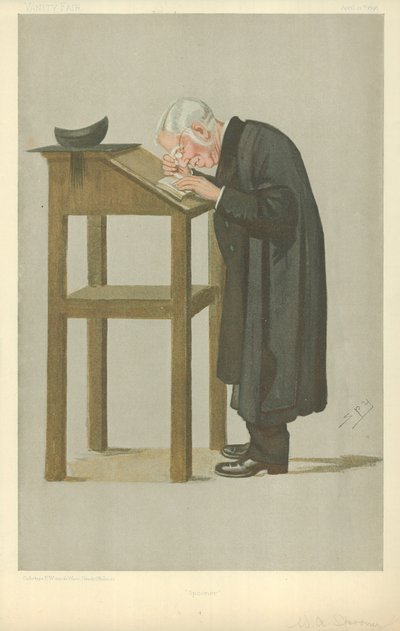 WA Spooner，Spooner，1898年4月21日，“名利场”漫画 作者 莱斯利·马修·沃德