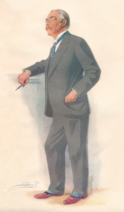 埃德蒙·高斯爵士，1927年 作者 莱斯利·马修·沃德