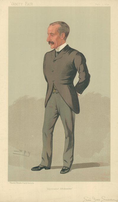 Sir James Sivewright，帝国主义者Afrikander，1893年6月1日，名利场漫画 作者 莱斯利·马修·沃德