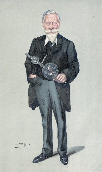 c1900年代英国物理学家和化学家威廉·克鲁克斯爵士 作者 莱斯利·马修·沃德