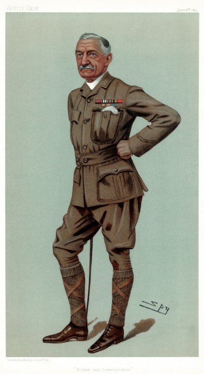 士兵和通讯员，弗朗西斯·威廉·罗兹上校DSO，1899年。 作者 莱斯利·马修·沃德