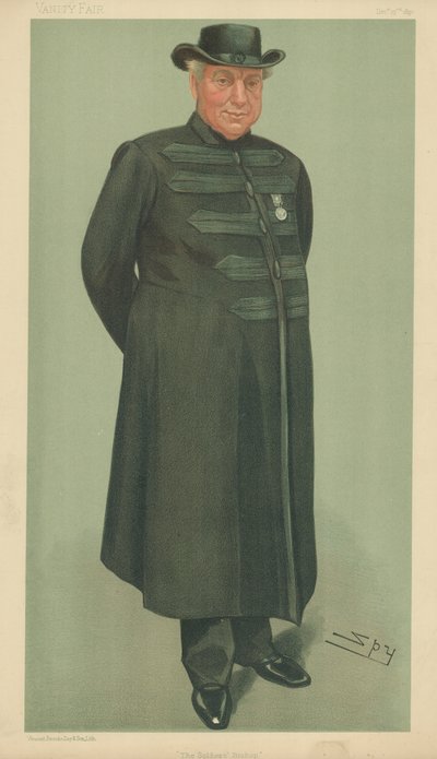 战士主教亚瑟罗宾斯，1897年12月23日，名利场漫画 作者 莱斯利·马修·沃德