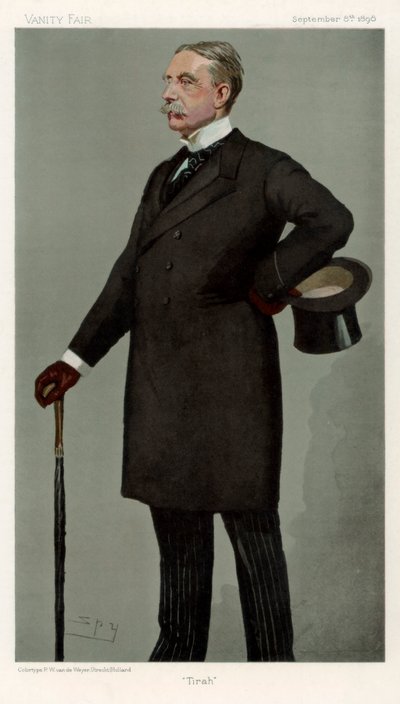 蒂拉（Thrah），威廉·斯蒂芬·亚历山大·洛克哈特（Scott William Lockhart）爵士，苏格兰士兵，1898年。 作者 莱斯利·马修·沃德