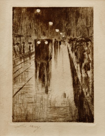 莱比锡大街在雨中 作者 小乌里
